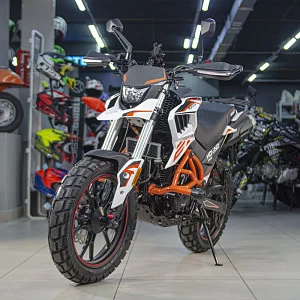 Мотоцикл турэндуро ROCKOT HOUND 250 (белый/оранжевый, ЭПТС)