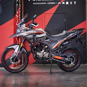 >!< Мотоцикл турэндуро ROCKOT DAKAR ADVENTURE 2.0 (серый/красный)
